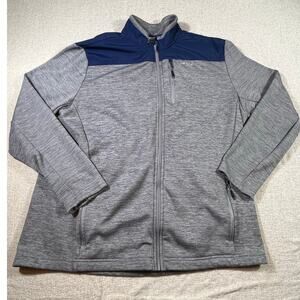 Orvis Men’s XL Blue Gray Zip Front Long Sleeve Lightweight Outdoor Jacket Fall